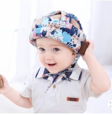 Picture of Baby Head Protector - Baby Helmet for Crawling Walking Running - No Bumps and Soft Cushion - Adjustable Protective Cap Infant Baby Safety