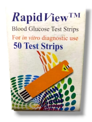 Picture of Rapid view blood glucose test strip 50 PCS