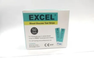 Picture of Excel blood glucose test strip 50 pes