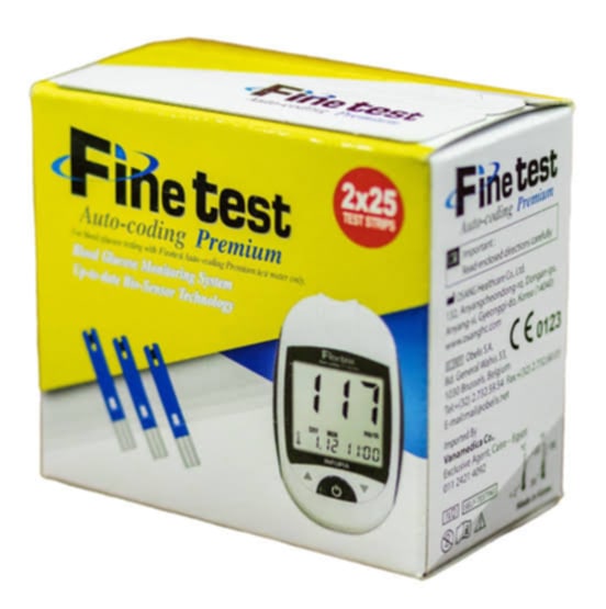 Picture of Fine Test Blood Glucose Test Strip 25 & 50 pice