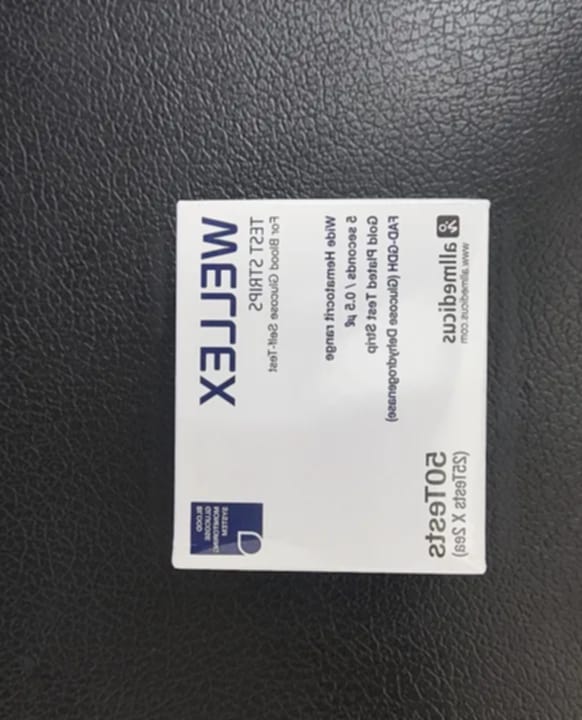 Picture of Wellex Blood Sugar Test STRIPS 50 pcs