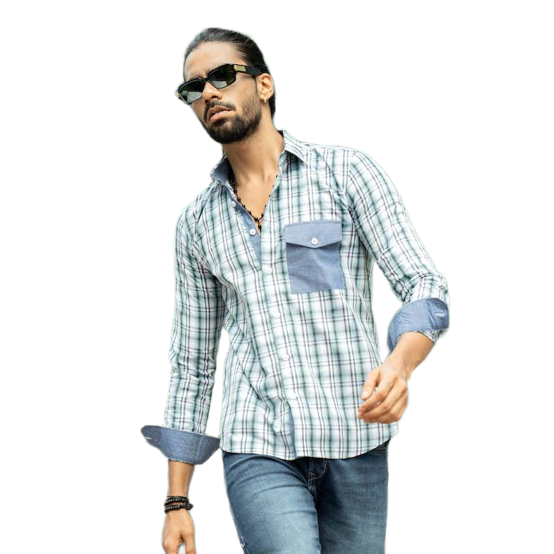 Picture of Manfare Premium Casual Check Shirt for Men I MS-49