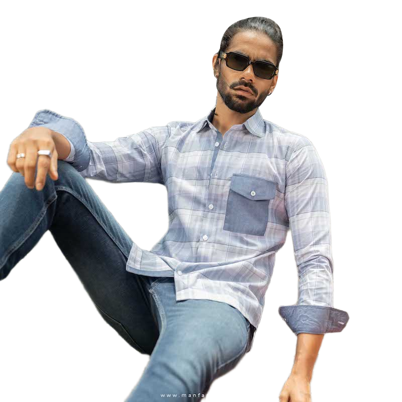 Picture of Manfare Premium Casual Check Shirt for Men I MS-58