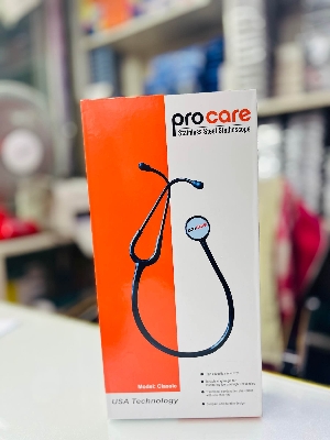 Picture of Procare Classic Stainless Steel Stethoscope -Black
