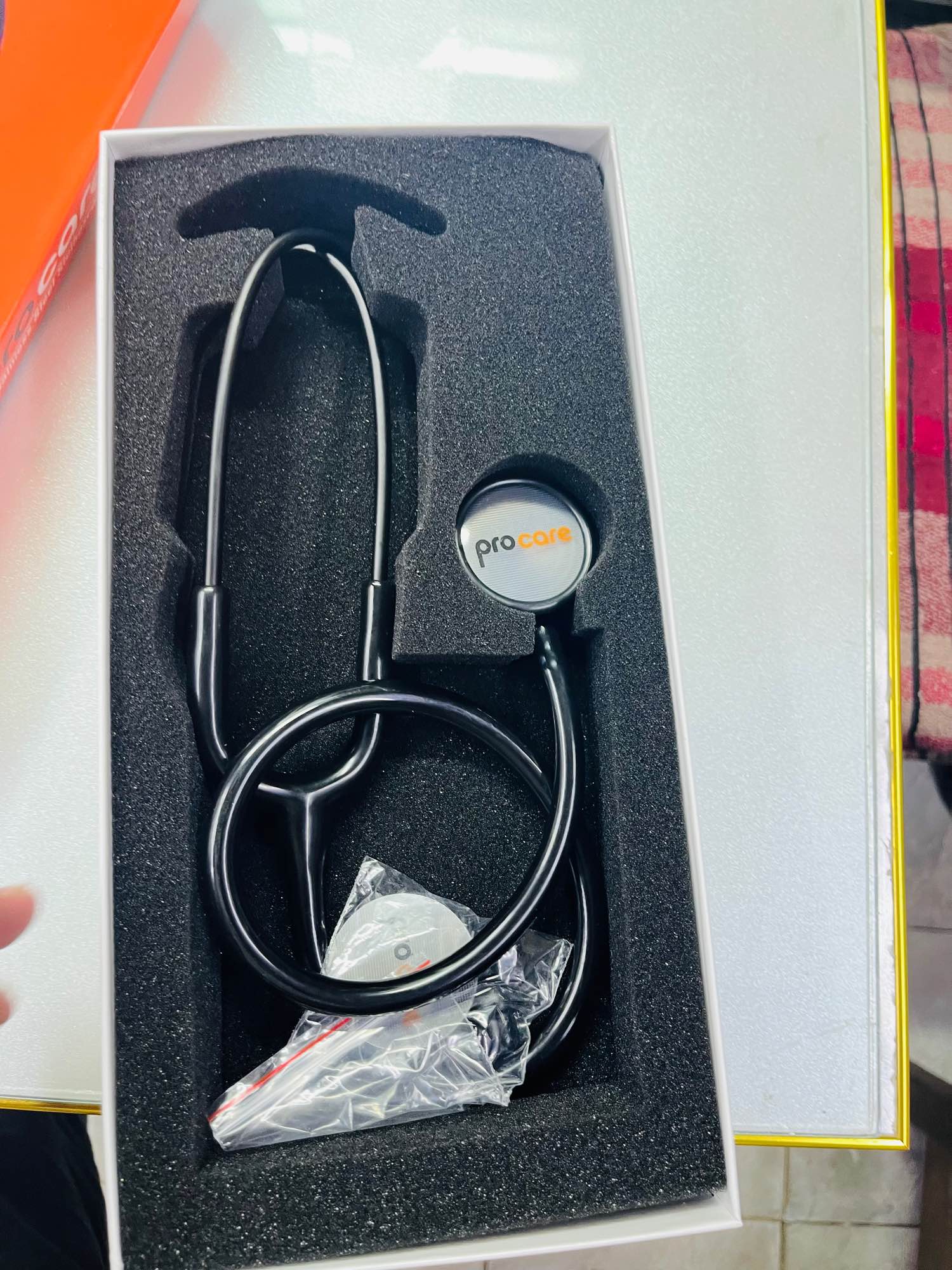 Picture of Procare Classic Stainless Steel Stethoscope -Black