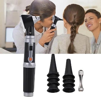 Picture of (Ear Nose &Throat) Medical Diagnostic Otoscope Ear Examination Kit with LED Lamp