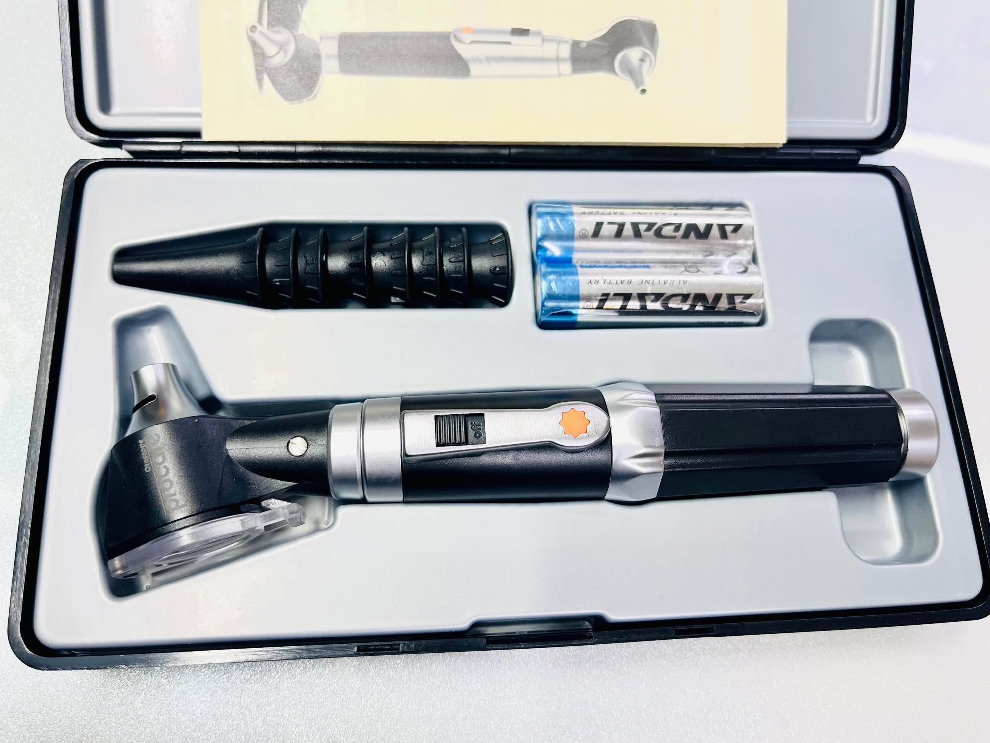 Picture of (Ear Nose &Throat) Medical Diagnostic Otoscope Ear Examination Kit with LED Lamp