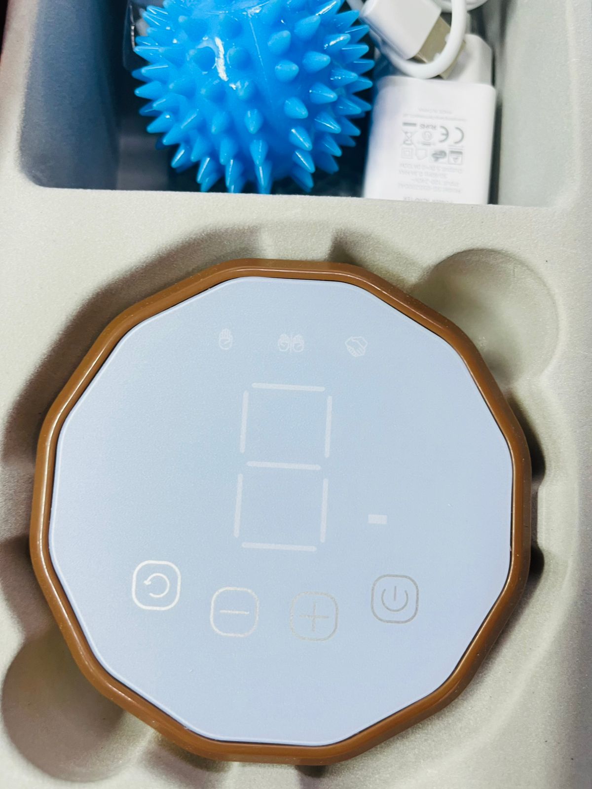 Picture of Finger and hand function rehabilitation trainer robots rehab gloves recovery exercise equipment for cerebral palsy arthritis stroke hemiplegia patient (S, Left Hand)