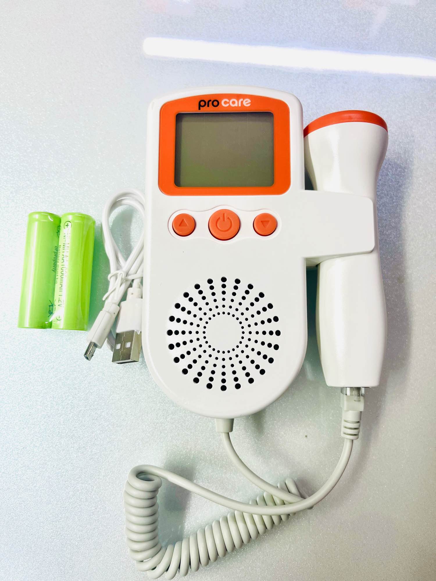 Picture of Fetal Doppler heart rate display with 250ml gel rechargeable Fetal Doppler heart rate display with 250ml gel rechargeable