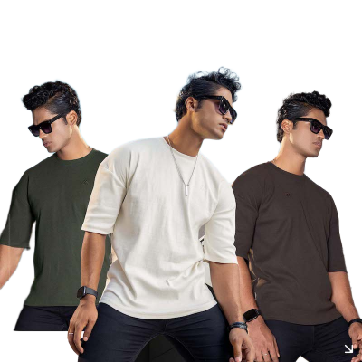 Picture of Premium Rib Fabrics Drop Shoulder T-Shirt | MF-659