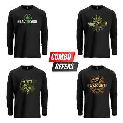 Picture of Random 4pcs Combo Long Sleeve T-Shirt || Stock Clearance Offer || Save 1200tk
