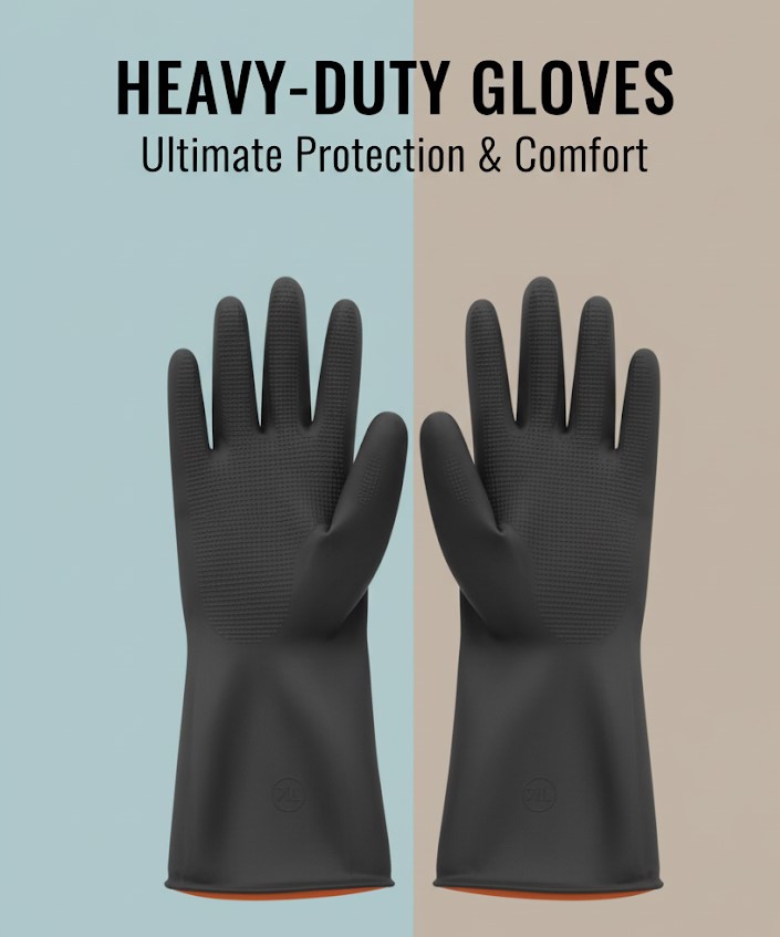 Picture of heavy duty hand Gloves.