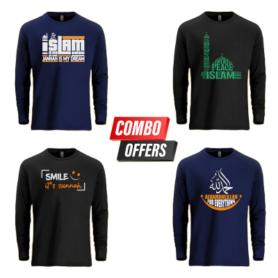 Picture of Random 4pcs Combo Long Sleeve T-Shirt || Stock Clearance Offer || Save 1200tk