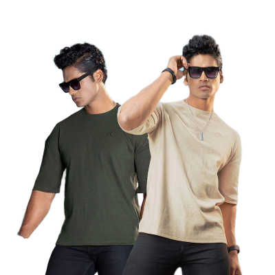 Picture of Premium Rib Fabrics Drop Shoulder T-Shirt | MF-655