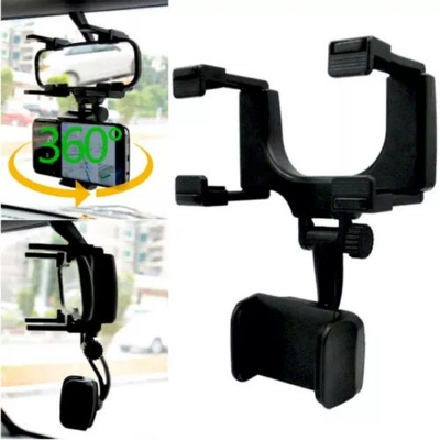 Picture of 360 Degree Rearview Mirror Car Phone Holder