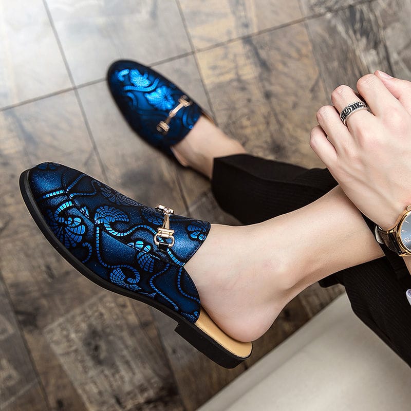 Picture of Printing Pattern Leather Half Shoe