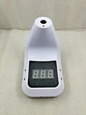 Picture of Non Contact Infrared Forehead Thermometer K3 Wall Mounted or Bracket Digital Body Temperature Meter Measurement Tool with Fever Alarm in Office, Shop, Restaurants, Cafe, School, Shopping Mall