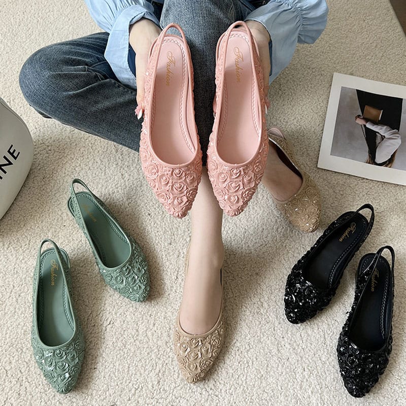 Picture of Rose Pattern High Heels