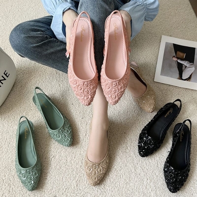 Picture of Rose Pattern High Heels