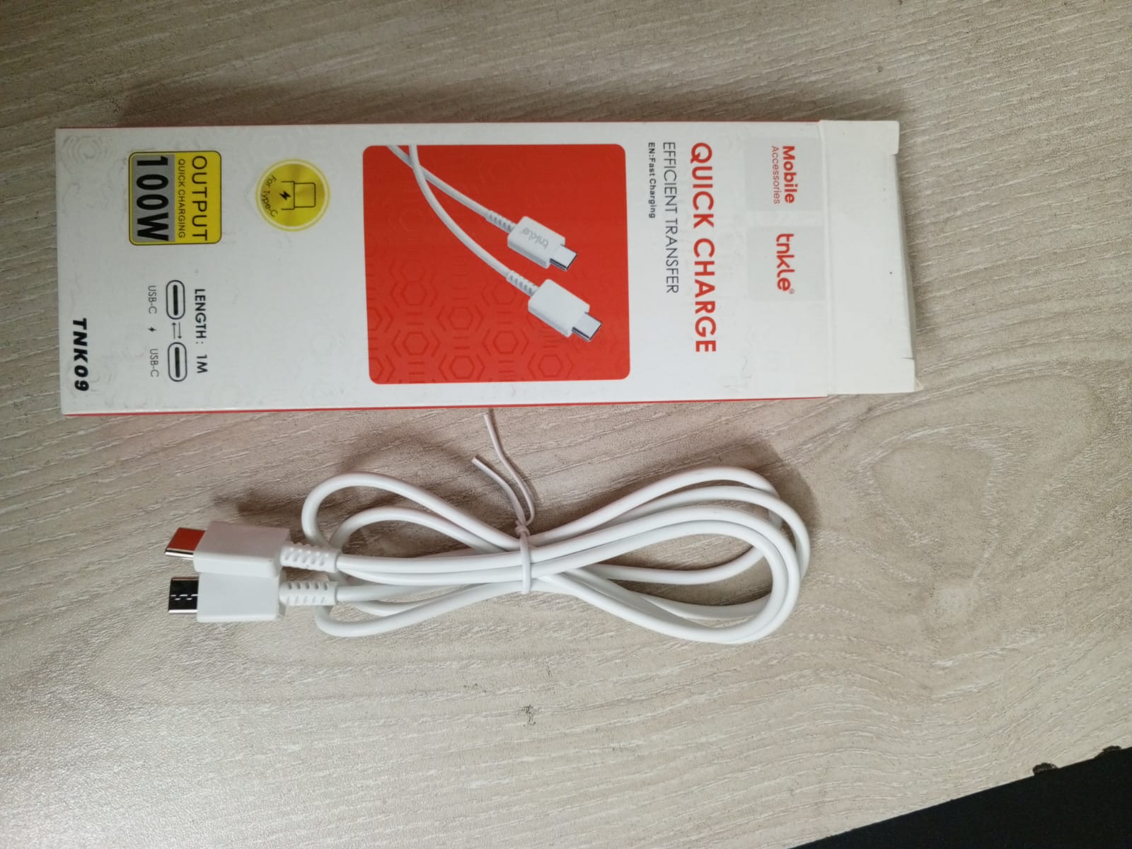 Picture of TNK09 100W Type-C to Type-C Cable