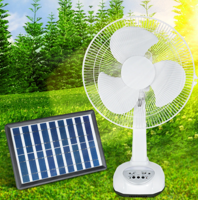 Picture of 12 Inch Charger Fan with Solar Panel