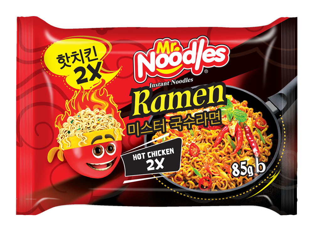  Mr. Noodles Ramen Hot Chicken 2x Spicy Flavor 85gm 