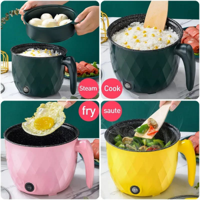 Picture of Multifunctional Mini Electric Rice Cooker | Non-Stick Daimond Cooking Pot | 1.8 L. Non-Stick Daimond Rice Cooking pot