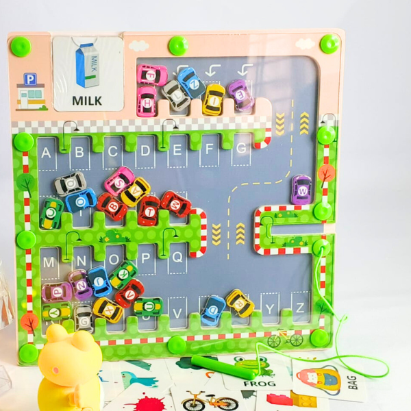Magnetic Alphabet Maze for Pre School Kids Baby World Bangladeshonline shop bangladeshothoba.com