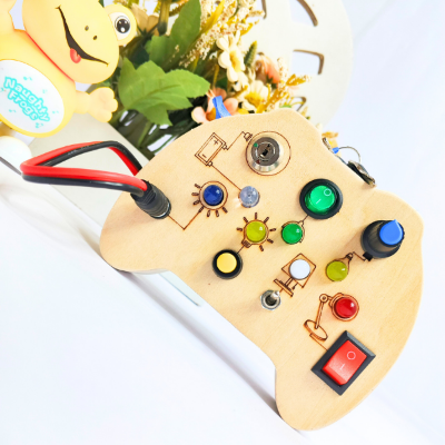 Tinker Pad Montessori Busy Board with LED Light for 1 to 3 Years Old Babies Baby World Bangladeshonline shop bangladeshothoba.com