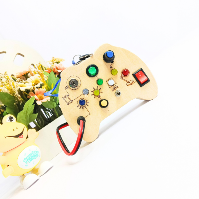 Tinker Pad Montessori Busy Board with LED Light for 1 to 3 Years Old Babies Baby World Bangladeshonline shop bangladeshothoba.com