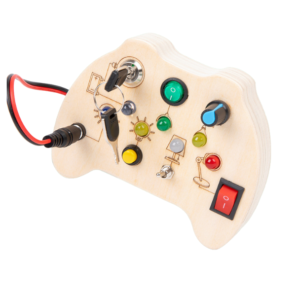 Tinker Pad Montessori Busy Board with LED Light for 1 to 3 Years Old Babies Baby World Bangladeshonline shop bangladeshothoba.com