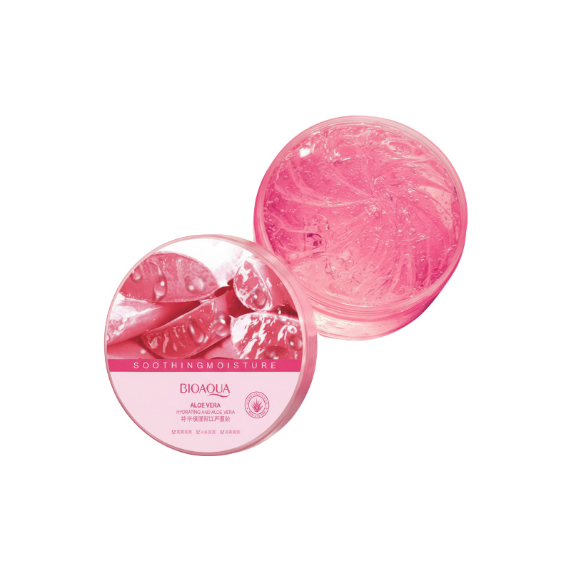 Picture of BIOAQUA Hydrating & Moisturizing Pink Aloe Vera Soothing Gel- 300g