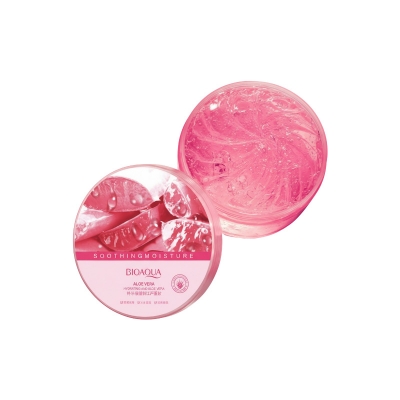 Picture of BIOAQUA Hydrating & Moisturizing Pink Aloe Vera Soothing Gel- 300g