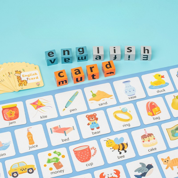 Alphabet Spelling Blocks with Bell — Wooden Learning Toy (3–6 Years) Baby World Bangladeshonline shop bangladeshothoba.com