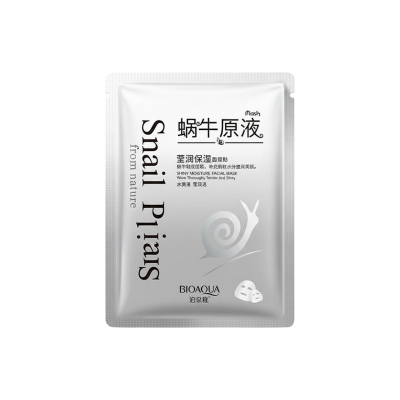Picture of BIOAQUA SnailLiquid Moisturizing Facial Sheet Mask- 30g