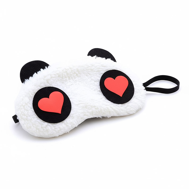 Picture of Panda Face Soft Eye Sleeping Mask Heart Shape
