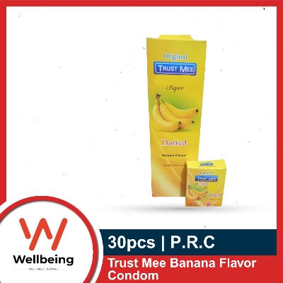 Picture of Trust Me Banana Flavor Condoms - Full Box - 3x10=30pcs - Condom