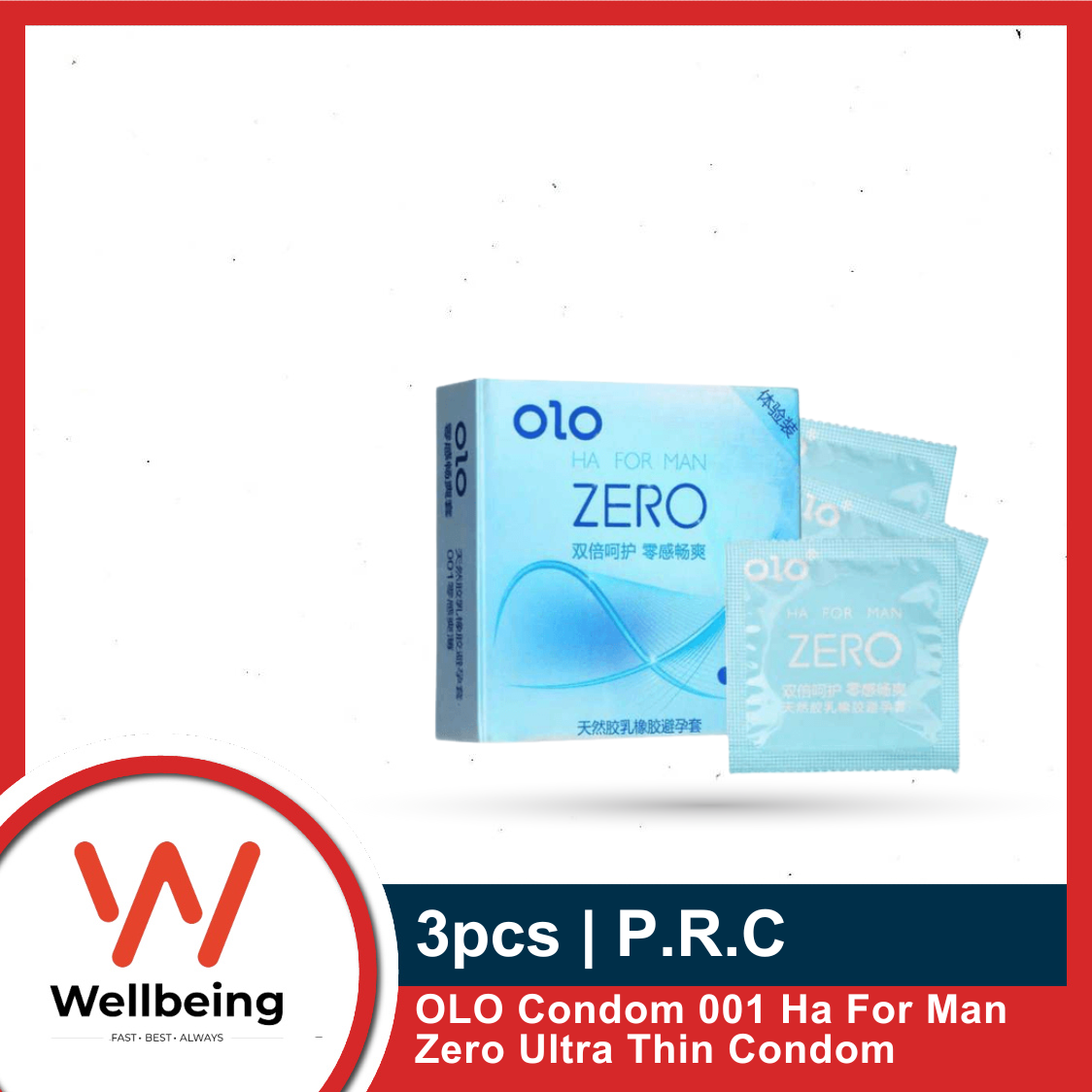 Picture of OLO Condom 001 Ha For Man Zero Ultra Thin 0.01 10pcs/ 3pcs Condom for Men