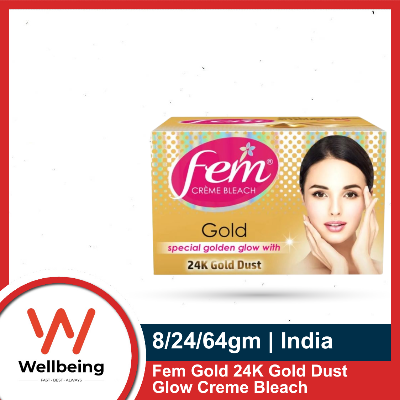 Picture of Fem Gold 24K Gold Dust Glow Creme Bleach 8gm/ 24gm/ 64gm