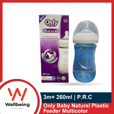 Picture of OnlyBaby Baby Feeding Bottle Natural Plastic Bottle 3m+ 260ml