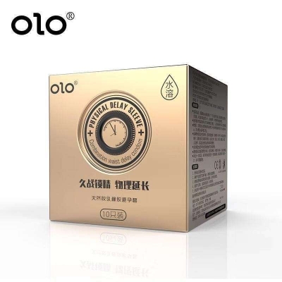 Picture of OLO Condom 001 0.01 Neo Physical Delay Sleeve Gold 10Pcs Condom for Men