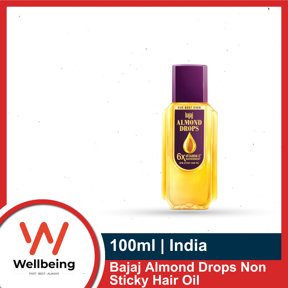 Picture of Bajaj Almond Drops Non Sticky Hair Oil 200ml / 100ml | India