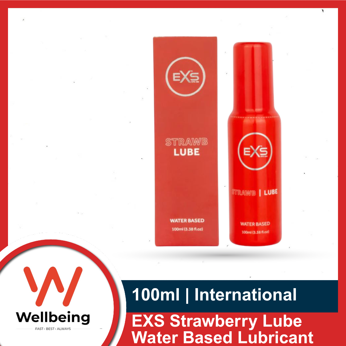 Picture of EXS Strawberry Lube 100ml Water Based Lubricant