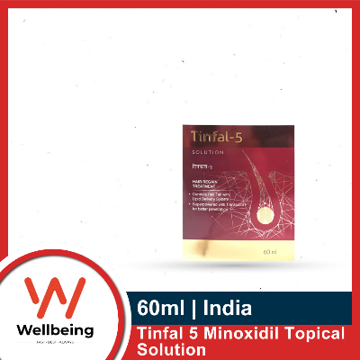 Picture of Tinfal 5 Minoxidil Topical Solution 60ml – Treats Hair Loss, Promotes Hair Regrowth, and Thickens Hair