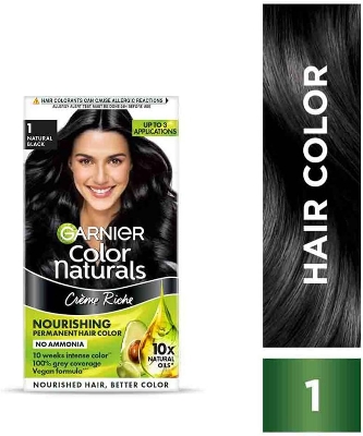Picture of Garnier Color Naturals Cream, Natural Black 1, Mini 35ml+30g | India