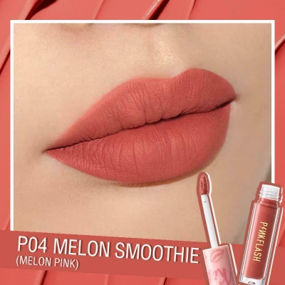 Picture of PinkFlash-L01 Melting Matte Waterproof Lipcream - P04 Melon Smoothie 3.25gm 1pcs