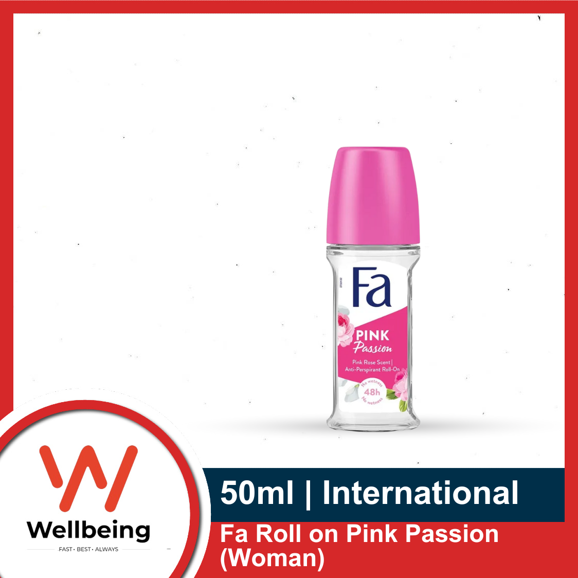 Picture of Deodorant Roll On Fa Pink Passion Floral Fragrance 50ml | Made in UAE