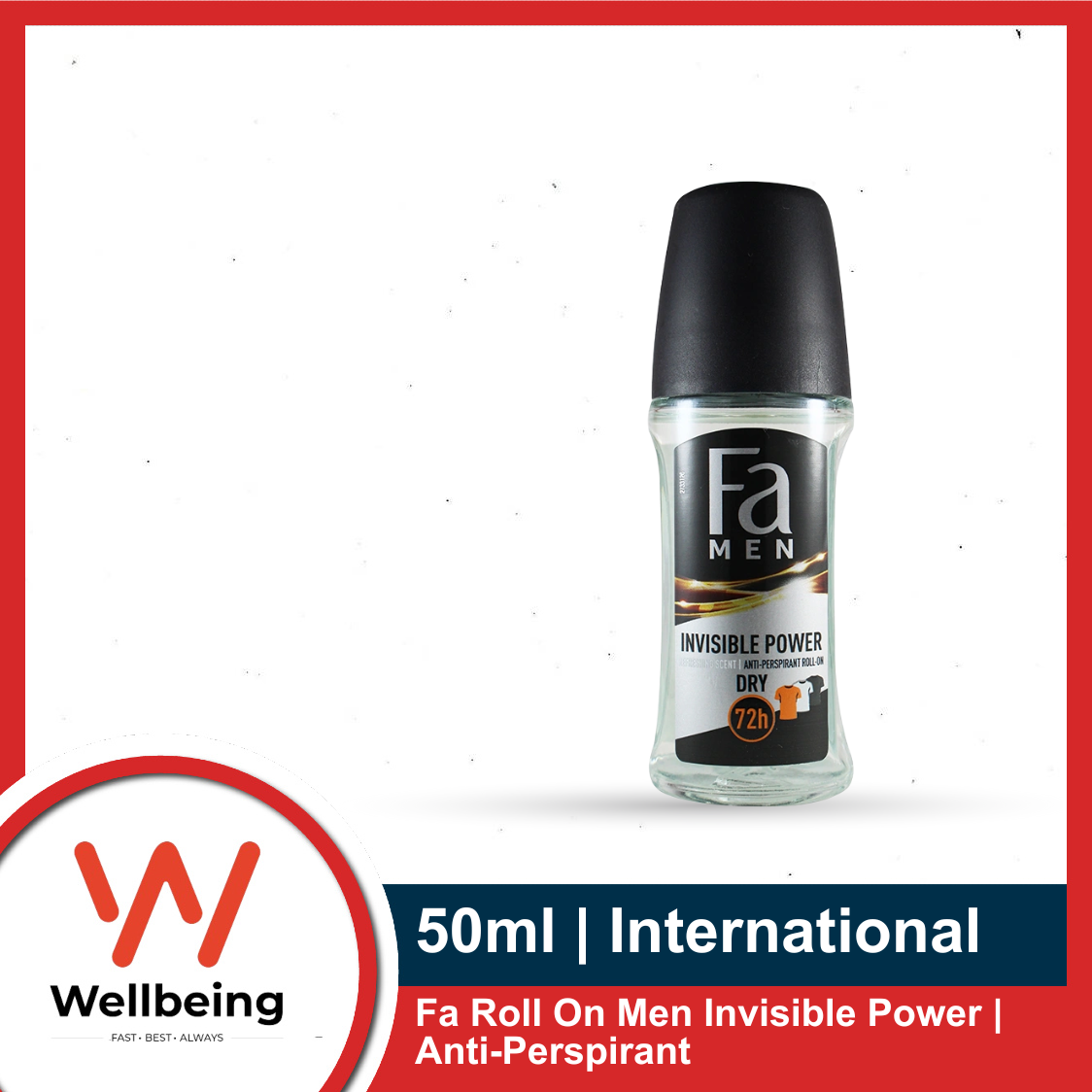 Picture of Fa Roll On Men Invisible Power Anti-Perspirant 50ml | Made in UAE