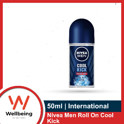 Picture of Nivea Men Roll On 50ml Cool Kick Extra Dry Cool Blue 48Hour Deodorant