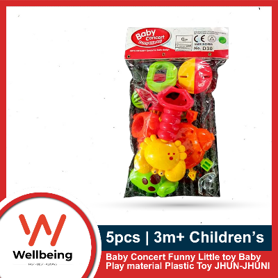 Picture of 5pcs Baby Concert Funny Little Toy Baby Play Plastic Toy Jhunjhuni Set